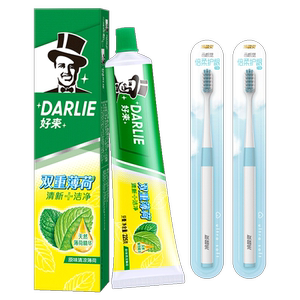 好来双重薄荷套装清新口气牙膏