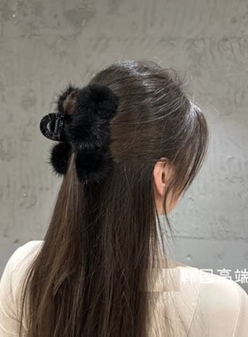 毛球大号发抓马尾抓夹发夹