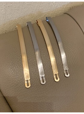 日系极简气质百搭长款一字夹高级感边夹刘海夹顶夹后脑勺发卡韩国