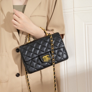 女包2025新款时尚高级感百搭菱格手提链条单肩斜挎小方包小c香风k