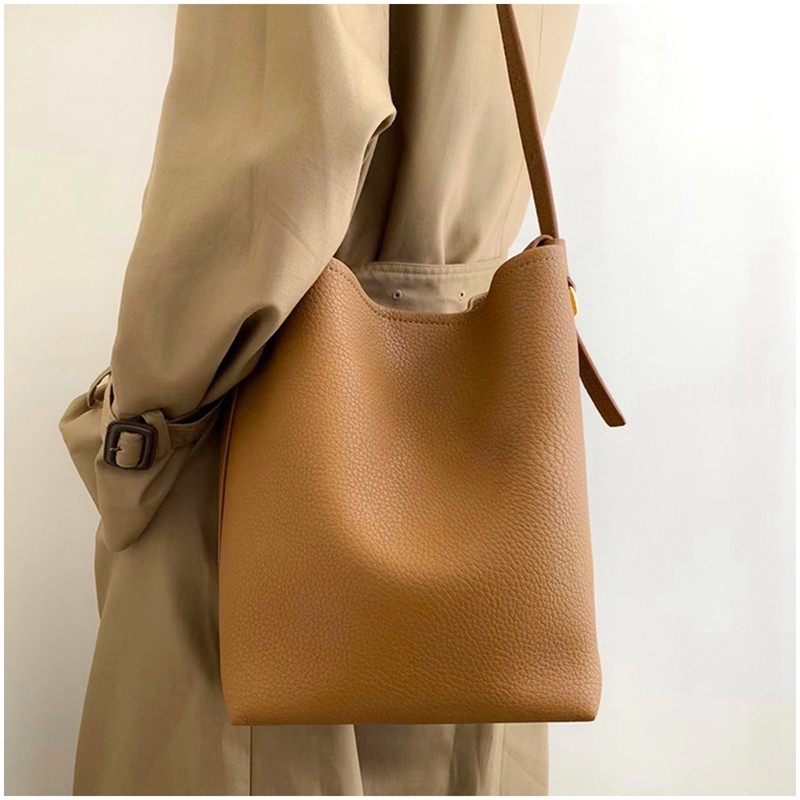 单肩包女2025新款百搭复古大容量简约斜挎爆款通勤托特子母水桶包,箱包皮具/热销女包/男包,水桶包,淘宝优惠券,粉丝福利购,淘宝优惠卷