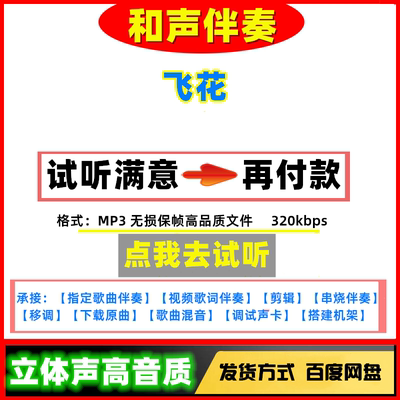 飞花伴奏高品质立体声无损音质mp3剪辑串烧下载消音伴奏