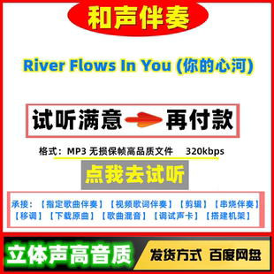 River Flows In You (你的心河)伴奏高质量无损音质mp3
