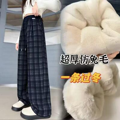 儿童裤子加绒2025加厚休