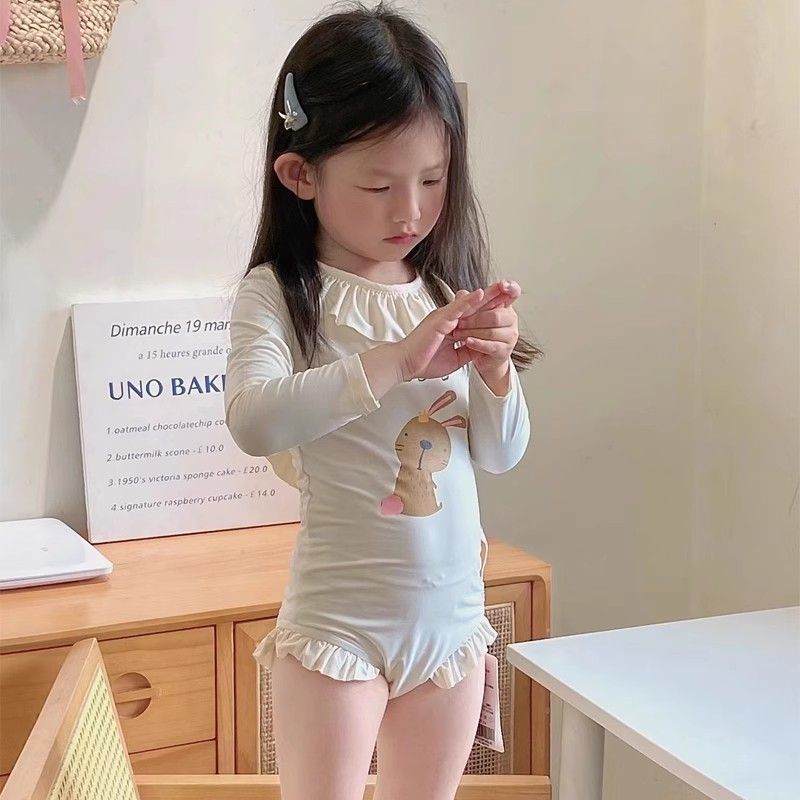 童装女童速干防晒泳衣夏