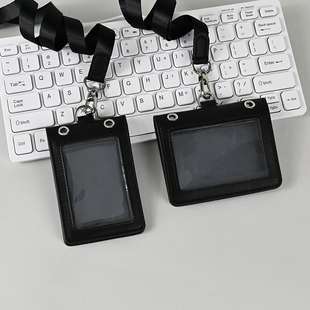 双透明民航卡套工作证套金属卡套挂绳机组证件卡套登机牌套皮套夹