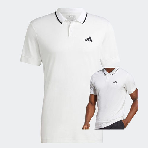 ADIDAS阿迪达斯男装翻领吸湿排汗速干训练网球运动上衣短袖HS3317