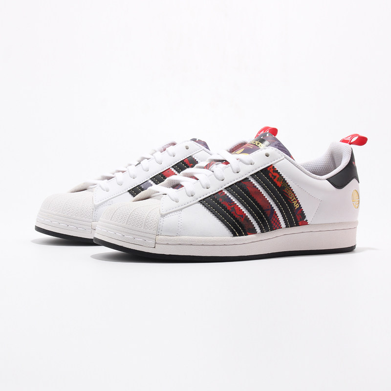 adidas三叶草潮流男女鞋superstar贝壳头cny牛年休闲板鞋 q47184
