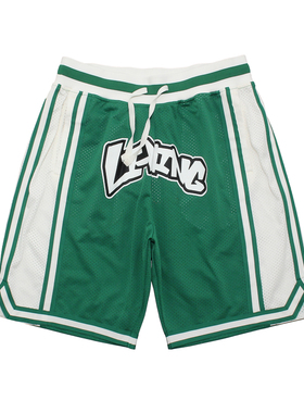 XXL码LINING李宁运动短裤男子吸湿排汗篮球宽松训练比赛裤AAPS267