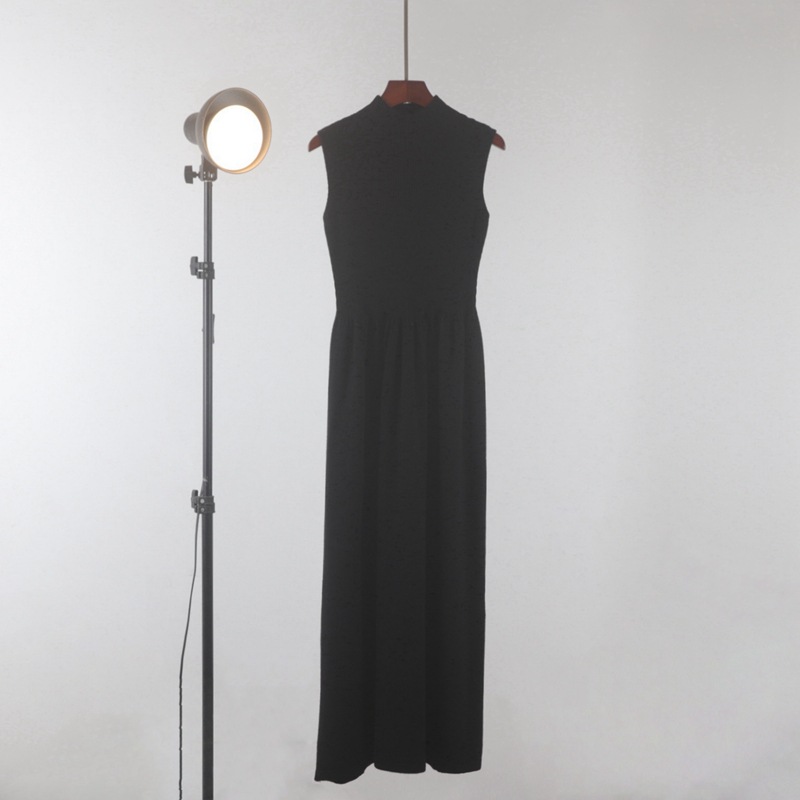 韩系气质收腰显瘦针织连衣裙