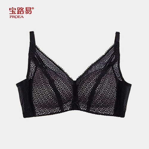 宝路易女士窄肩薄款三角杯文胸