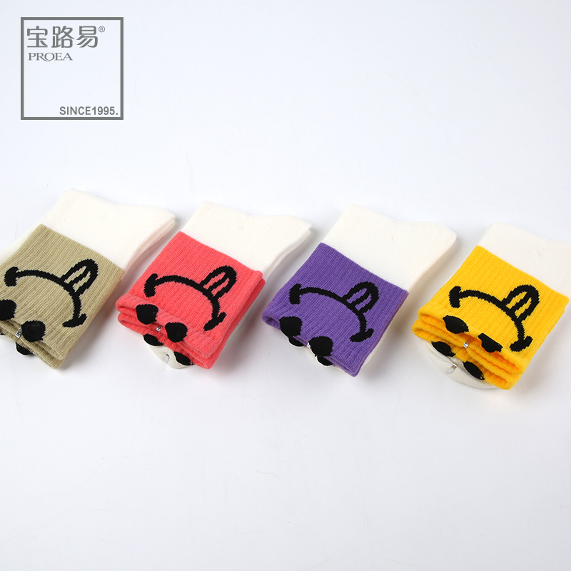 PROEA/宝路易儿童潮流笑脸高筒袜4111513X