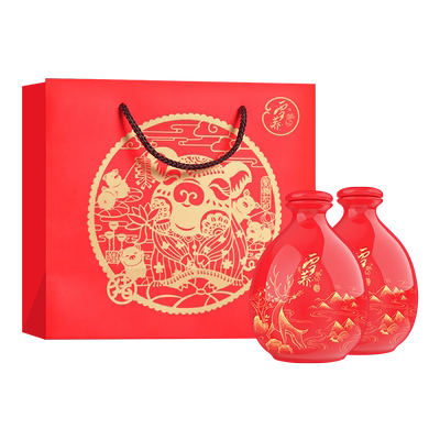 雪荞酒窖藏珍品礼盒清香型白酒