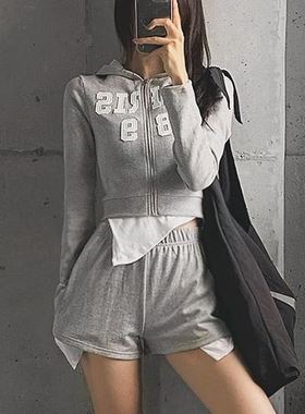 六0923韩国正品61112 套装区街舞夏款清新新款洋气直邮时装甜美