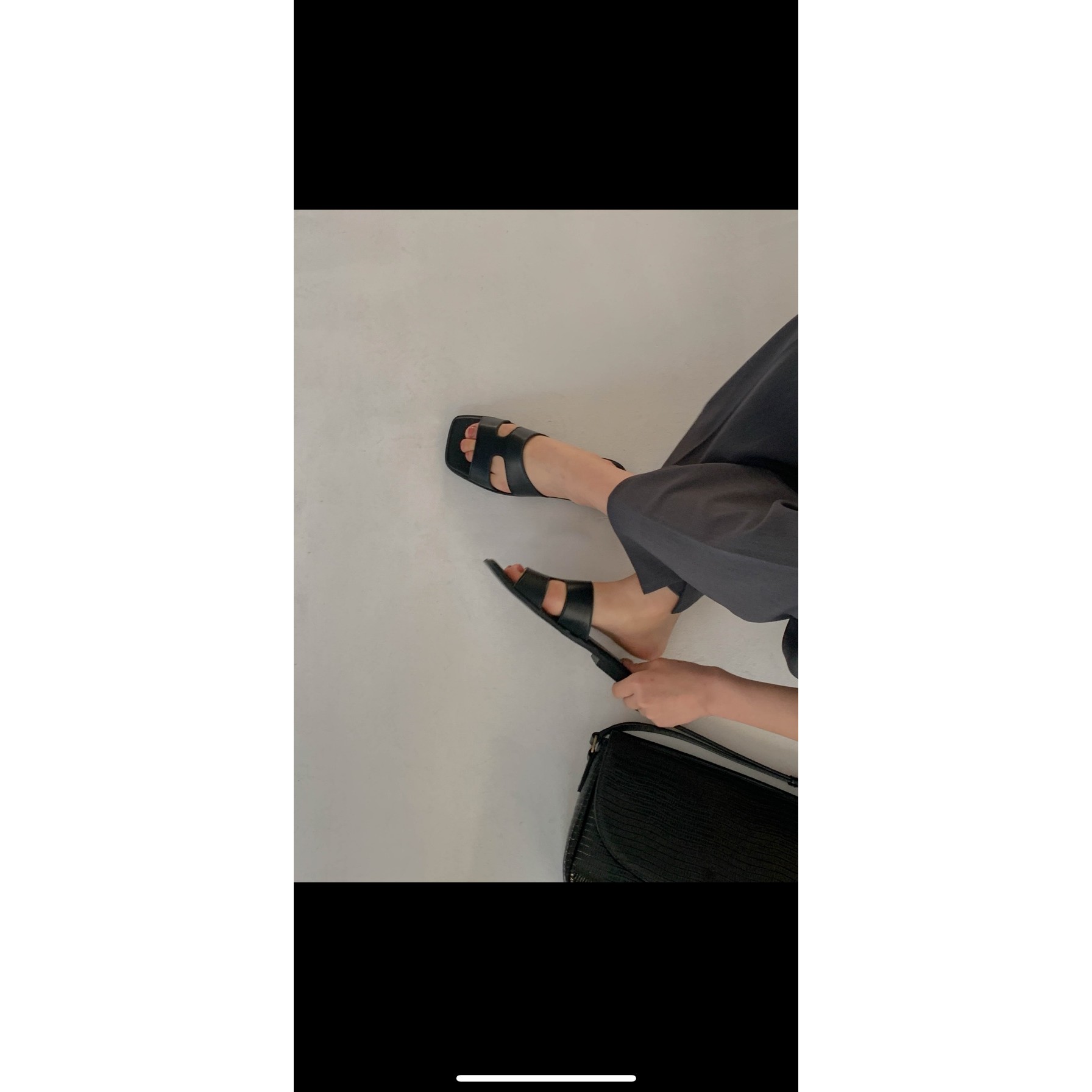 八0321韩国东大门女拖鞋4128706通勤英伦纯色舒适正品瑞丽夏款