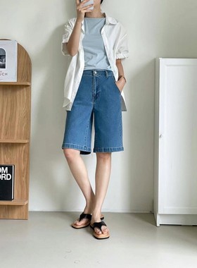 九0803韩国东大门运动短裤1区FLYUP-8600467时装通勤英伦纯色端庄