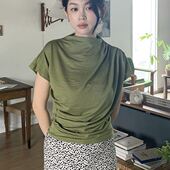 六0923韩国正品 T恤区通勤气质纯色知性正品 dailymarket 17196