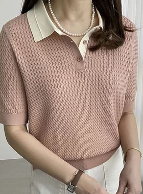 六0719韩国正品run-o-16486 针织衫区直邮知性甜美街舞秋夏清新