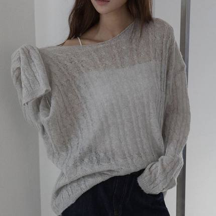 六0923韩国正品femin-ique-13356 针织衫区个性休闲欧美直邮魅力