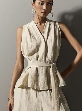 六0719韩国正品din-t-65618 背心区夏季新潮正品瑞丽休闲炸街直邮