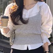 fin 区魅力人气精致秋季 kyou 六0923韩国正品 衬衫 than 25295