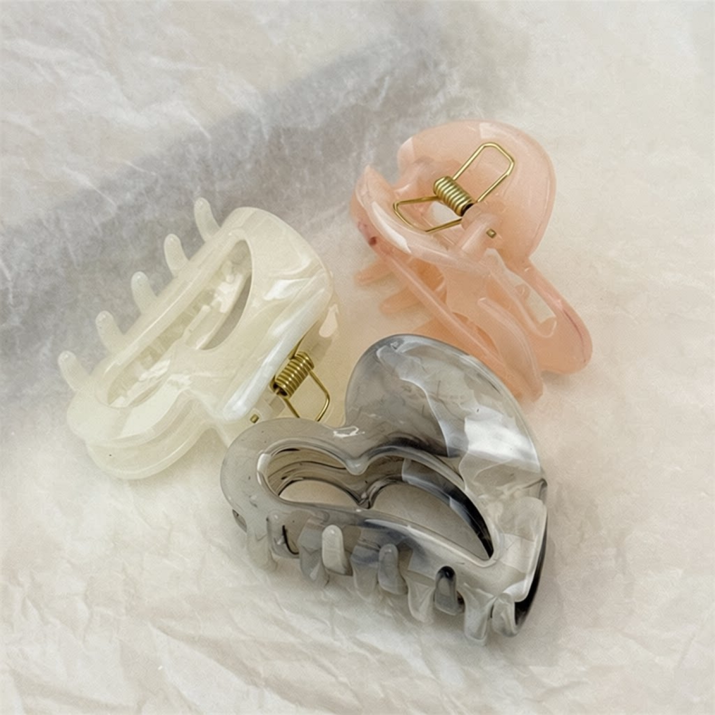 水墨爱心抓夹女中号05