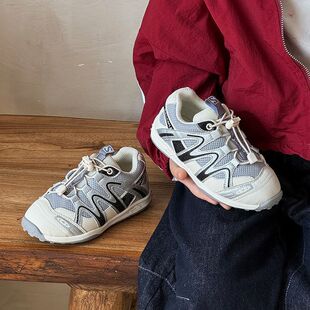 男童鞋子百搭季男女童户外休闲鞋中大童一脚蹬街舞跑步运动鞋