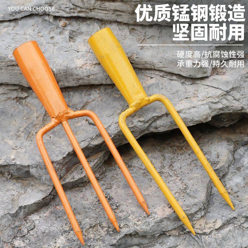 纯钢稻草叉两股叉铁叉鱼叉稻杆叉两齿叉双尖头圆钢彩叉实心二齿叉,农机/农具/农膜,叉,淘宝优惠券,粉丝福利购,淘宝优惠卷