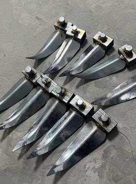 拉犁沟锄配件齿锰钢钢齿多齿开沟锄配件钢齿