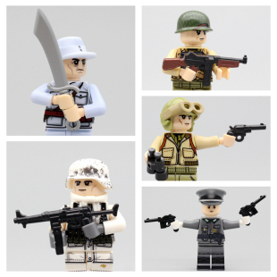 小颗粒积木人仔手臂拼装 MOC场景特殊造型手臂胳膊含手掌 零件