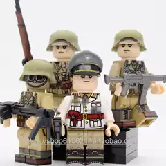 Yue Rui Zhida Small Particle Building Block Figures N617-620 North African Legion Bagged Toys
