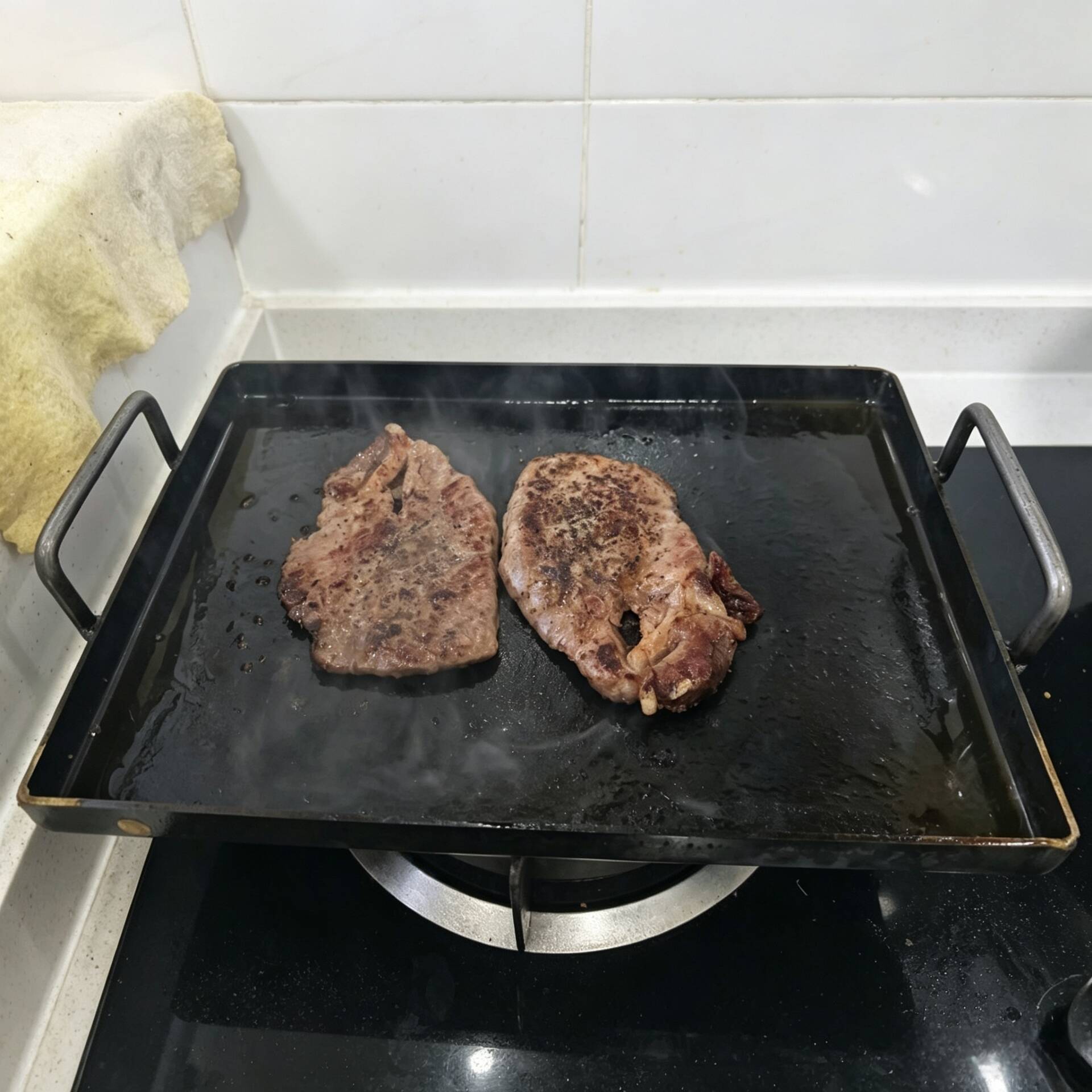 烧烤铁盘烤鱿鱼铁板铁板