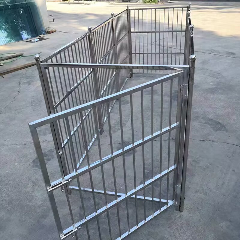 不锈钢狗围栏宠物笼子隔离栏狗围栏室外大型犬兔笼通用边牧不生锈