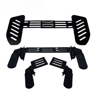 适用爱马电动车前脚踏可折叠脚蹬改装配件踏板电瓶踩脚搁脚板