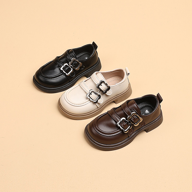 儿童英伦风皮鞋女童纯色乐福鞋2025春季新款女宝鞋软底魔术贴单鞋,童鞋/婴儿鞋/亲子鞋,皮鞋,淘宝优惠券,粉丝福利购,淘宝优惠卷