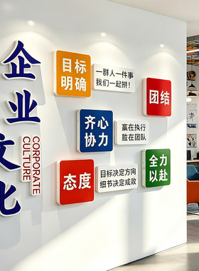 办公室企业励志文化墙贴