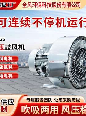 RB-81D工业高压鼓风机气流输送风机单段式漩涡气泵高压风机