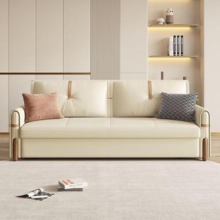 多功能实木沙发床两用可拆洗小户型双人变床一体可储物办公室新款