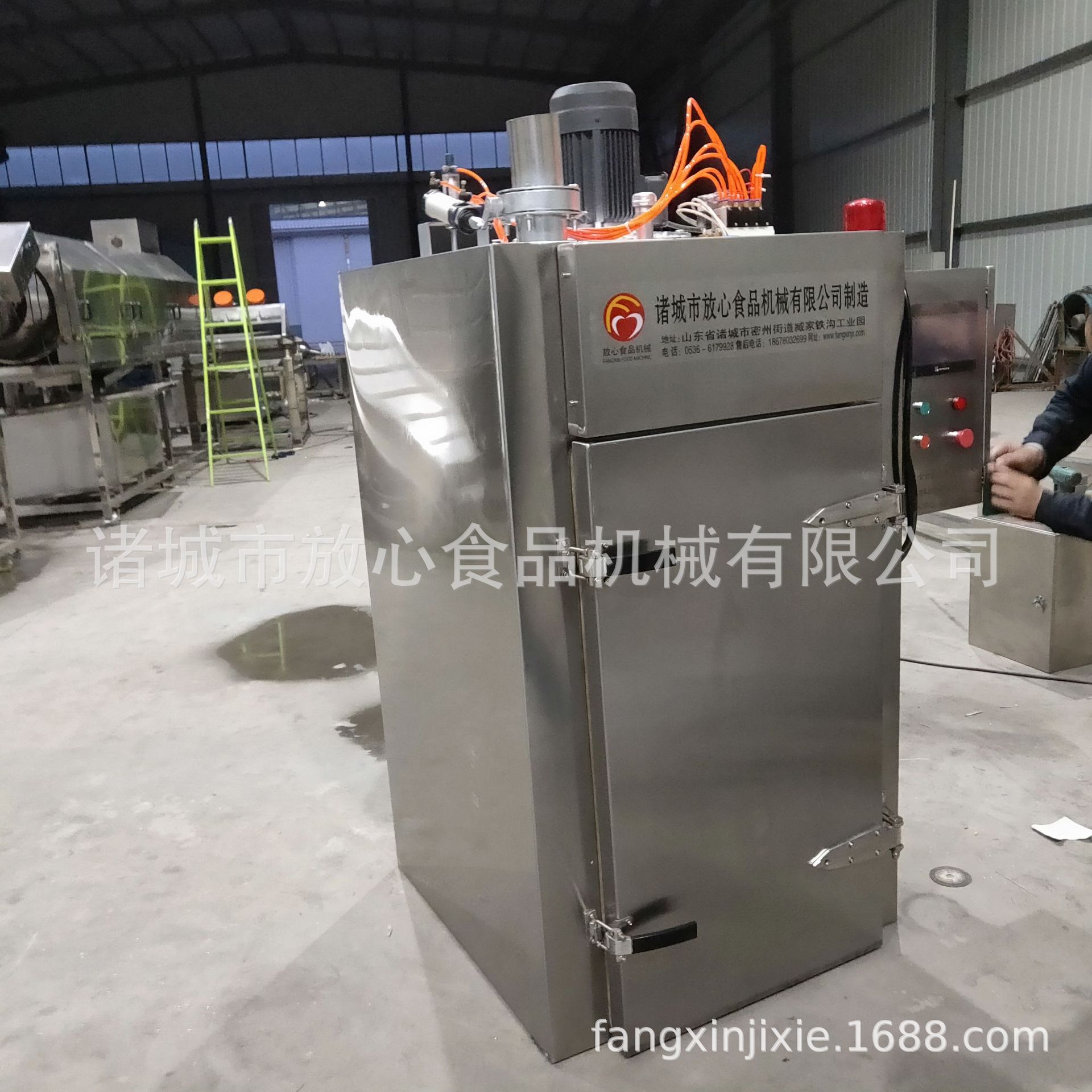 全自动烟熏炉100L 红肠腊肠香肠豆干烟熏炉 大型肉制品烟熏炉