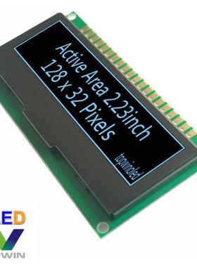 2.23英寸蓝色oled液晶模组TW28320230A02黑底蓝字蓝底黑字LCD屏幕
