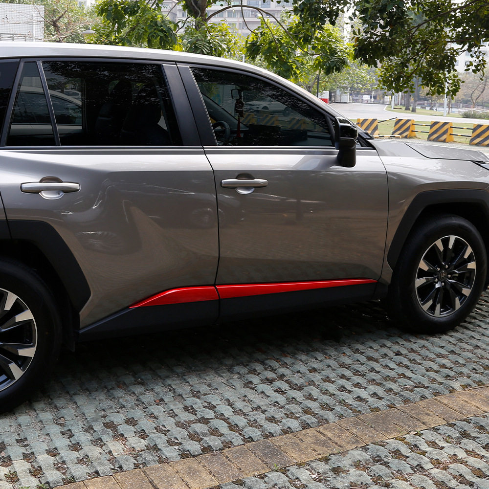26款RAV4专用侧裙亮条饰条