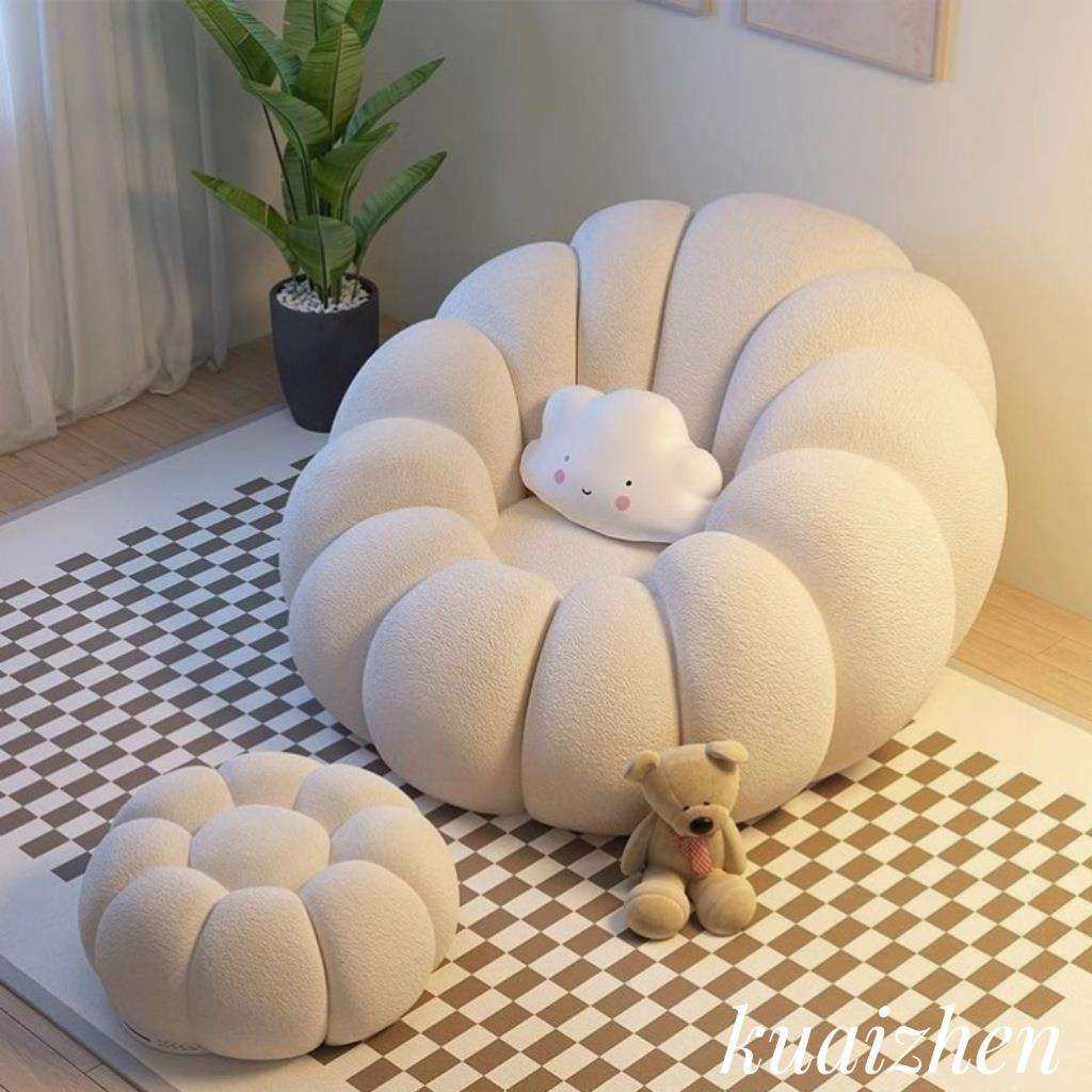 懒人沙发南瓜躺椅榻榻米椅子网红客厅小户型单人沙发凳子阳台卧室