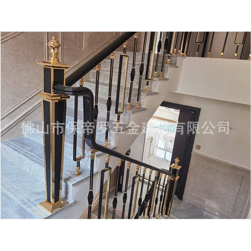 方框铝艺立柱将军大柱起步大柱别墅护栏金属立柱可定尺