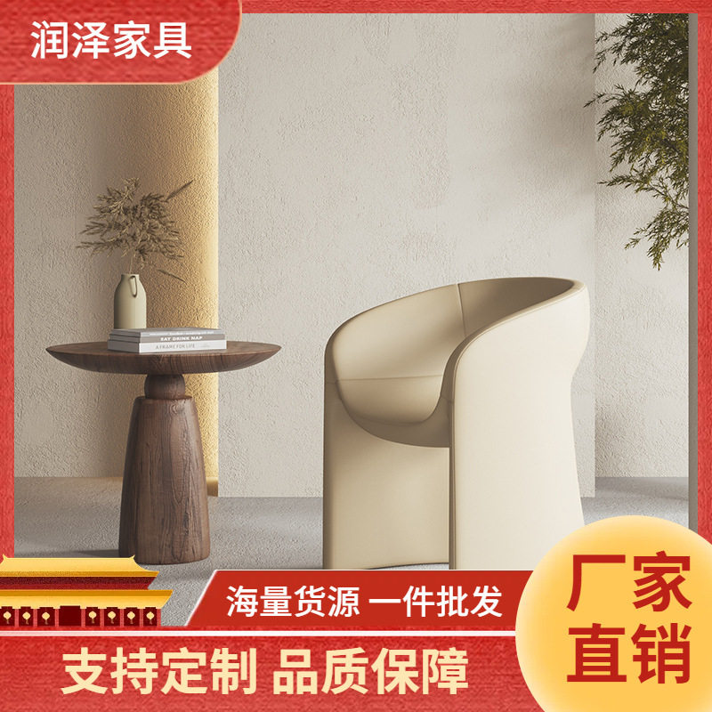 餐椅单人沙发客厅现代简约创意长方形亚克力岩板餐桌艺术桌椅组合