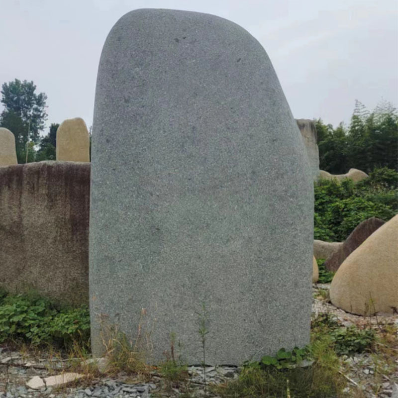 大型刻字村牌石招牌石头花岗岩景观石户外村口地标刻字石门牌石