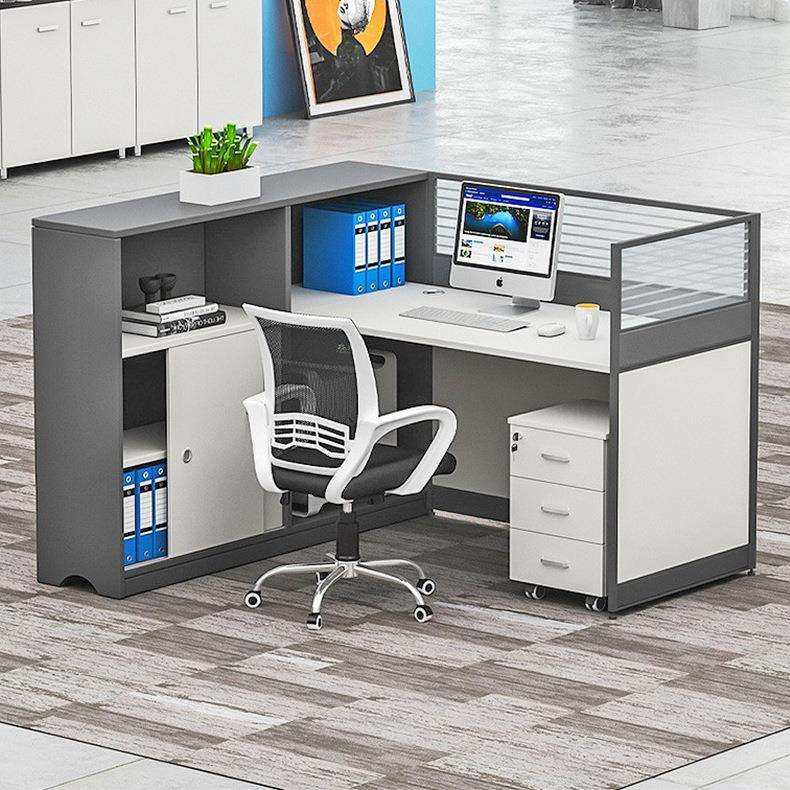 深圳办公屏风卡位简约现代办公室职员办公桌椅组合财务办公桌单人