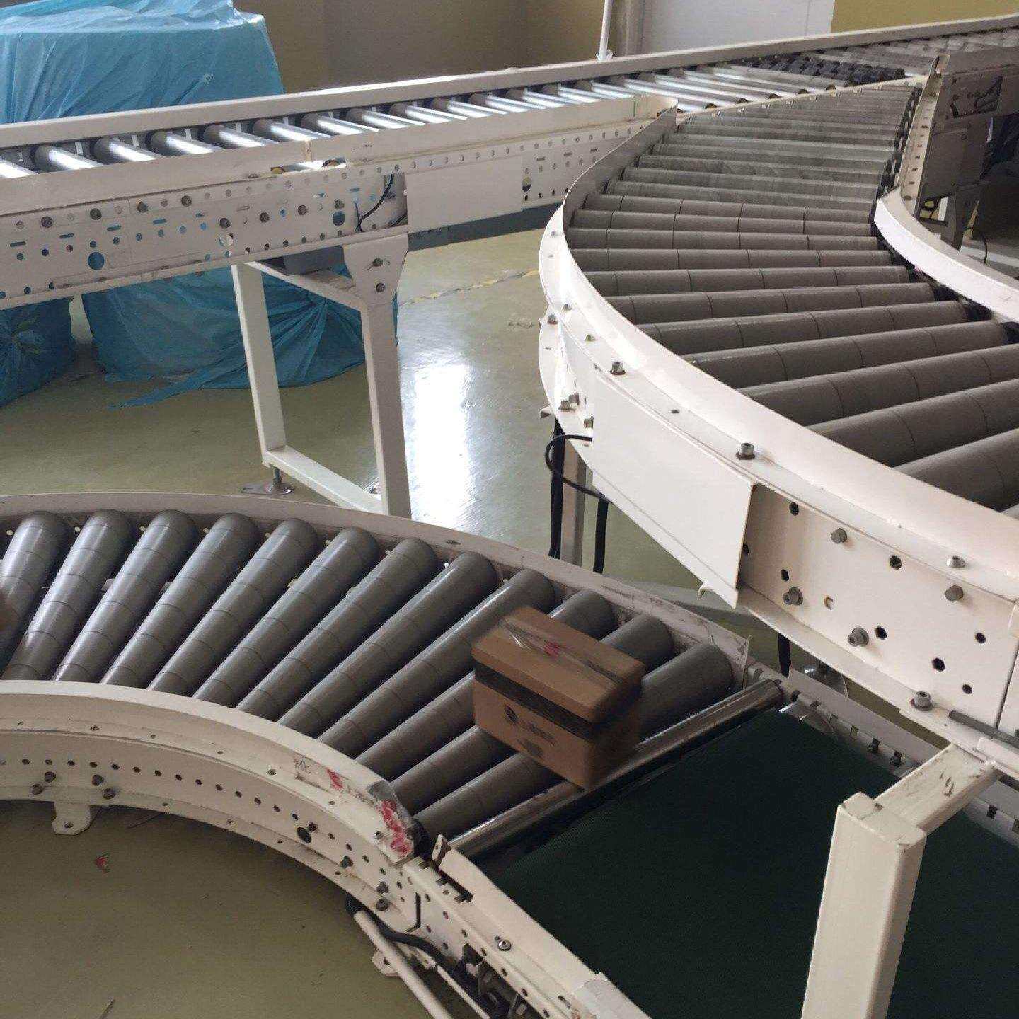 快递输送带滚筒线智能自动化流水线生产线可伸缩滚筒线