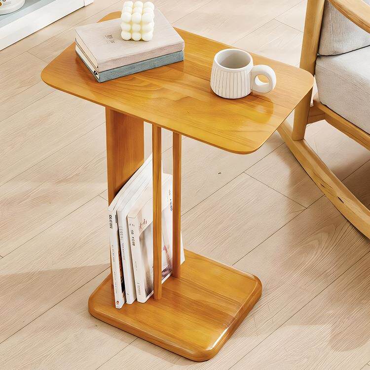 北欧风格实木移动沙发边几客厅简约小茶几置物架日式卧室床头角几