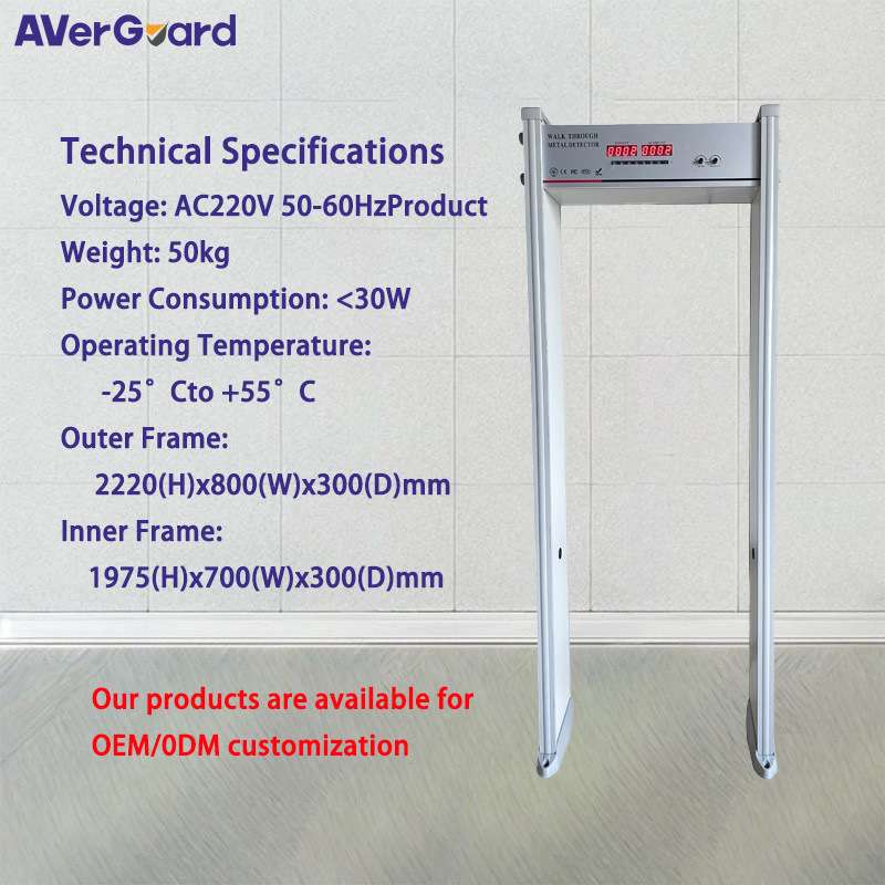 全区金属探测安检门 对心脏起搏器和孕妇安全室内场所及大型活动