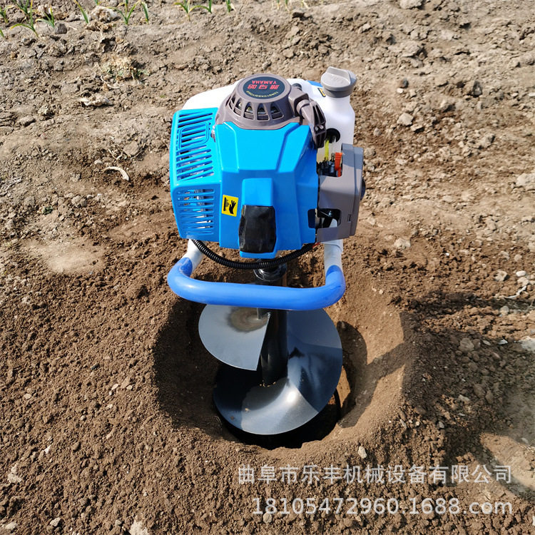 果树农用螺旋打地钻机 单人操作挖坑机 大直径挖穴机